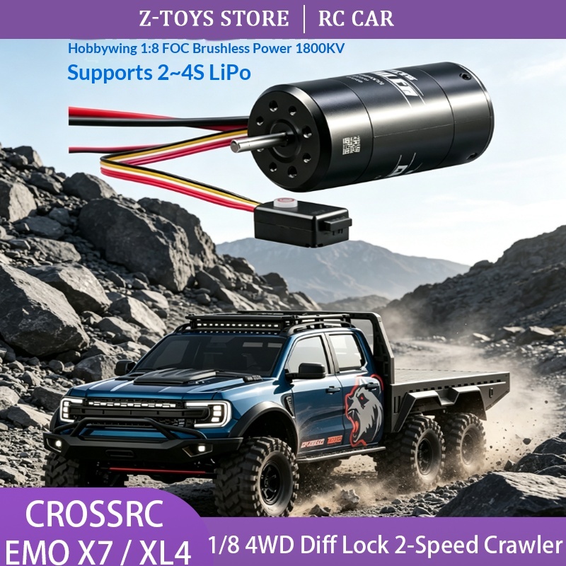 Rc Hobby Grade Truck - CROSSRC EMO X7 XL4, Truk RC