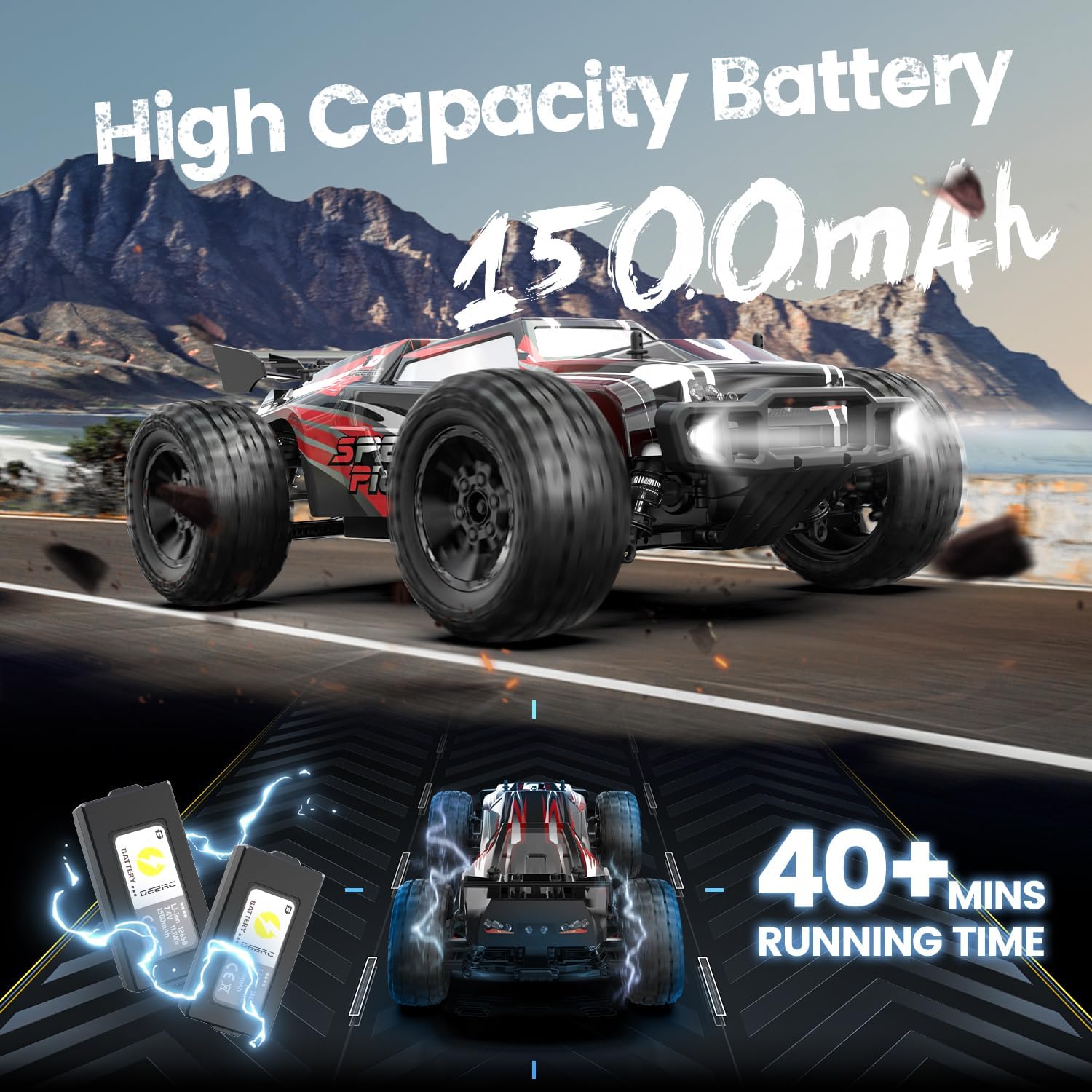 Mobil RC Skala 1:10 dengan Cas - Rc Hobby Grade Monster Truck ulasan dan harga