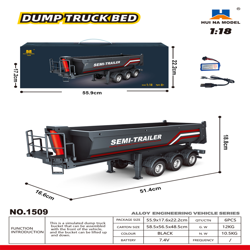 Truk RC Huina 1509 & Trailer 1 - Rc Hobby Grade Truck ulasan dan harga
